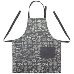 Фартук кухонный Home Line Паста 70x80 см графитовый (177560)