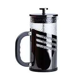 Френч-прес чайник скляний Haus Roland 1 літр з фільтром фактурний, чорний TS Kitchen HP33537B - мініатюра 4