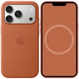 Чохол Epik Silicone case AAA with Magsafe and Animation для Apple iPhone 17 Pro Max 6.9" Terra Cotta