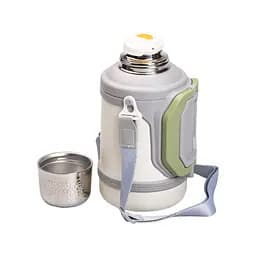 Термос для туризму Vacuum Cup 1,5 л з фліп кришкою та складаними ручками, сірий Yiwu HP-14-21W - мініатюра 20