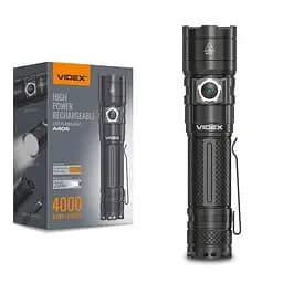 Ліхтар ручний A406 Black 4000 лм 20W Videx teh0020578 - мініатюра 2