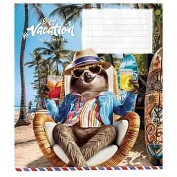 Зошит учнівський Школярик Cool vacation 018-3318L-4 в лінію 18 аркушів 