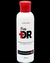 Шампунь для собак и кошек Dr.Pets, с хлоргексидином, антибактериальный, 150 мл (8000)