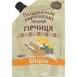 Горчица Національні українські традиції Крепкая 140 г