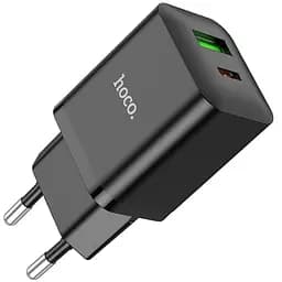 МЗП Hoco N28 Founder PD20W+QC3.0 (1USB-A/1C) Black - мініатюра 2