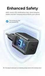 Зарядний пристрій UGREEN X514 GaN 2в1 для iPhone 16/15/14 Samsung Galaxy/Xiaomi Tablet/iPad 20 Вт Black (55534) - мініатюра 9