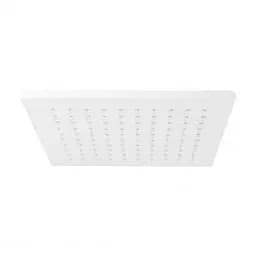 Верхній душ Paffoni Syncro Quadro 200x200xh8 мм з тримачем 400 мм white matt ZSOF075BO + ZSOF063BO, Білий матовий - мініатюра 2