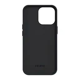 Силиконовый чехол для Apple iPhone 14 Pro, ICON2 Case, черный, противоударный, панель, защита всего корпуса, матовая поверхность Soft Touch, выступает над дисплеем, совместим с защитными стеклами и пленками, с микрофиброй, ArmorStandart (ARM63601) - мініатюра 2