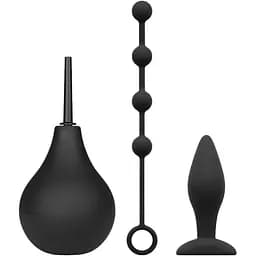 Набір новачка для анальної стимуляції Nexus Anal Beginner Kit спринцівка 224 мл анальні намиста 20 м