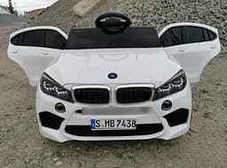 Дитячий електромобіль BMW на радіокеруванні (4 мотора по 45W MP3 USB) Джип Bambi M 4299EBLR-1 Білий - мініатюра 3
