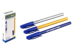 Ручка масляная металлический треугольный корпус, синяя, 12 шт., BM.8366-01