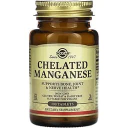 Марганець Solgar Chelated Manganese 100 таблеток