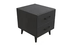 Тумба Віва 2 на конусних ніжках Ferrum-decor 41x35x40 Чорний метал ДСП Сосна Кембра 16 мм (FRD-106810) - мініатюра 2