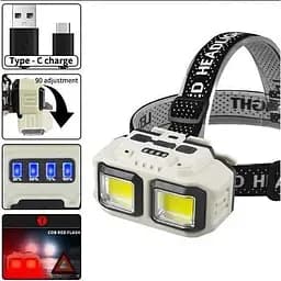 Налобний ліхтар X-Balog HX-816S акумуляторний з червоним та білим світлом 18650 IP44 - мініатюра 4