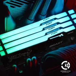 Модуль пам'яті для комп'ютера DDR5 64GB (2x32GB) 5600 MHz Beast RGB Kingston Fury (ex.HyperX) (KF556C36BBEAK2-64) - мініатюра 7