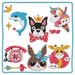 Набір брелків алмазна викладка "Тварини" ST005 з інструментами