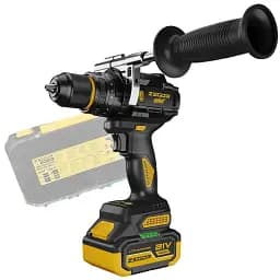 Шуруповерт ударный аккумуляторный бесщеточный Zegor CDPP-21BLH-170/21В/2 скорости/2 батареи 21В 4Ач/реверс/подсветка/кейс