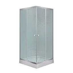 Душевая кабина Lidz Wawel SC90x90.SAT.LOW.FR, стекло Frost 4 мм + душевой поддон Lidz Kapielka ST90x90x14, универсальная, матовая