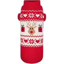 Свитер плетеный для собак Pet Fashion Winter M красный