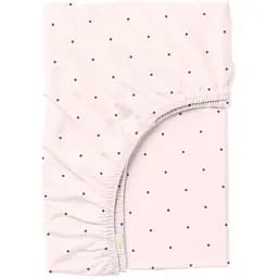 Простирадло Cosas на резинці 90х200 mini dots cs4, рожевий (DotsGreyRose_90x200x20)
