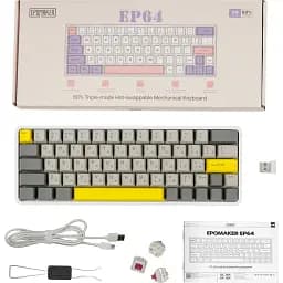 Клавіатура Epomaker EP64 Mulan White (EP64-W-M) [125698] - мініатюра 6