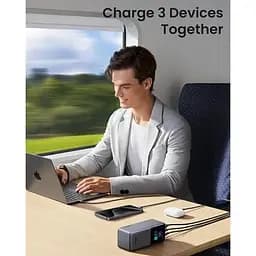 Батарея універсальна Ugreen 20000mAh 130W Nexode Smart Display with Built-in Cable (PB723 55365B) (PB723 55365B) - мініатюра 2