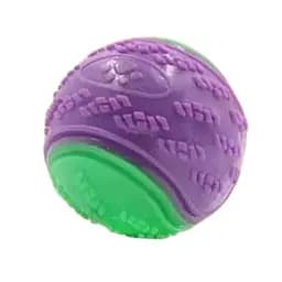 Игрушка для собак Мяч дентал резиновый двухцветный со звуком 6.5 см (30774)