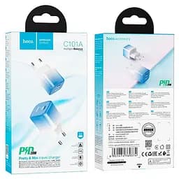 Комплект зарядний і кабель Hoco C101a 20w Pd + Кабель Type-C To Lightning - мініатюра 7