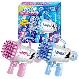 Пістолет з мильними бульбашками WToys, акумулятор 3.7 V, 32 отвори, з мильним розчином (В асортименті) - мініатюра 2