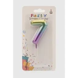 Свеча цифра 7 BINFENQIQIU BF5746 Разноцветный (2000990385680)