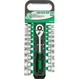 Набор торцевых головок с трещоткой Intertool ET-6020 20 шт. [104553]