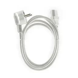Кабель живлення Cablexpert 3 x 0.75 мм CEE 7/7 IEC C13 євровилка 1.8 м білий (PC-186W-VDE) - мініатюра 4
