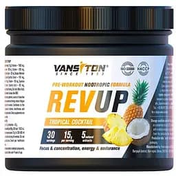 Передтренувальний комплекс Vansiton Revup Тропічний коктейль 450 г