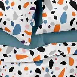 Комплект постільної білизни Cosas Gemstones CS4 Євро помаранчевий (StoneOrangeBlueWhite_Sky_200) - мініатюра 3