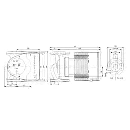 Циркуляційний насос Grundfos Magna1 50-60 F 240 (99221333) - мініатюра 2