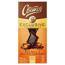 Шоколад Світоч Exclusive чорний з морською сіллю та солоною карамеллю 90 г (917257)