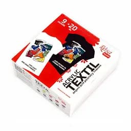 Набір фарб для розпису тканинн STYLE 9×20 мл Rosa Talent