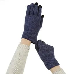 Рукавички для сенсорних екранів ArmorStandart Melange Blue/Black size L (ARM59869) - мініатюра 7