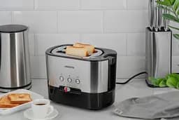 Тостер Ardesto Steel Collection T-K210 1000 Вт метал+пластик сріблясто-чорний - мініатюра 5