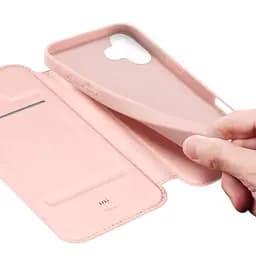 Чохол-книжка Dux Ducis з кишенею для візиток для Apple iPhone 17 (6.3) Rose Gold - мініатюра 3