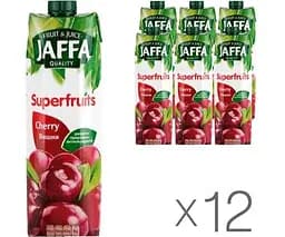 Jaffa Superfruits, Упаковка 12 шт. х 0.95 л, Нектар Вишневий натуральний Джаффа