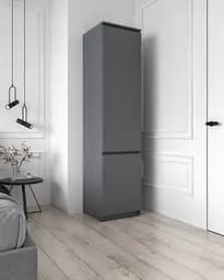 Пенал для дома Flamecame закрытый с 6 полками из ДСП II FT-217 Антрацит