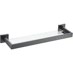 Полка стеклянная VBI Jupiter black VBI-040609BL, Черный матовый