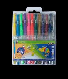 Гелеві ручки ZiBi Neon Metallic Kids Line 12 шт. (ZB.2205-99)