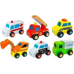 Набор машинок Viga Toys Спецтранспорт 6 шт. (59621)