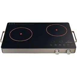 Плита инфракрасная кухонная настольная электрическая Crownberg CB1332 3000Вт на 2 комфорки