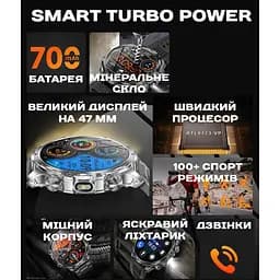 Годинник Smart Turbo Power Rubber, 2 ремінця - мініатюра 7