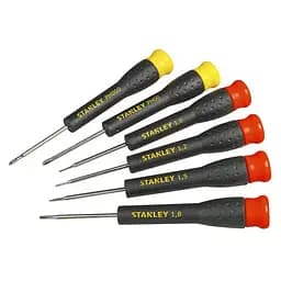 Набір викруток точної механіки Stanley 6 шт:  SL1,0, SL1,2, SL1,5, SL1,8, PH000, PH00 (STHT0-62631)