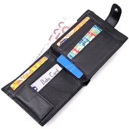Чоловічий шкіряний гаманець ST Leather 12х10х2 см acs0028283 - мініатюра 5
