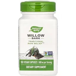 Екстракт кори верби Nature's Way Willow Bark, 100 вегакапсул для підтримки здоров'я суглобів